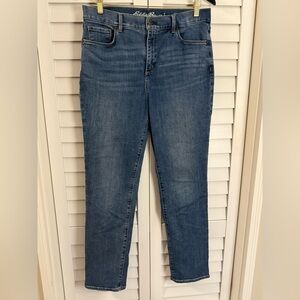 Eddie Bauer Women’s Voyager High Rise Straight Women's Blue Jeans Size 12